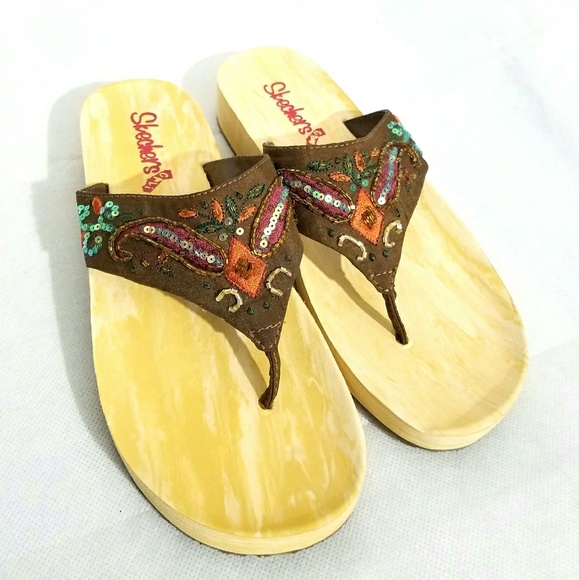 Skechers Shoes - Womens Shechers Luxe Foam Fashion Braided Sandals